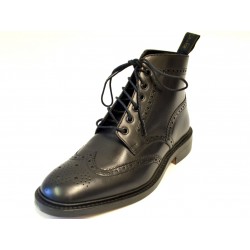 Loake *Burford black 6 eye...