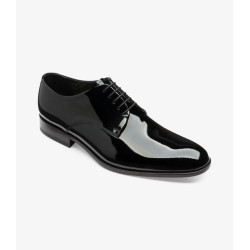 Loake Bow black patent...